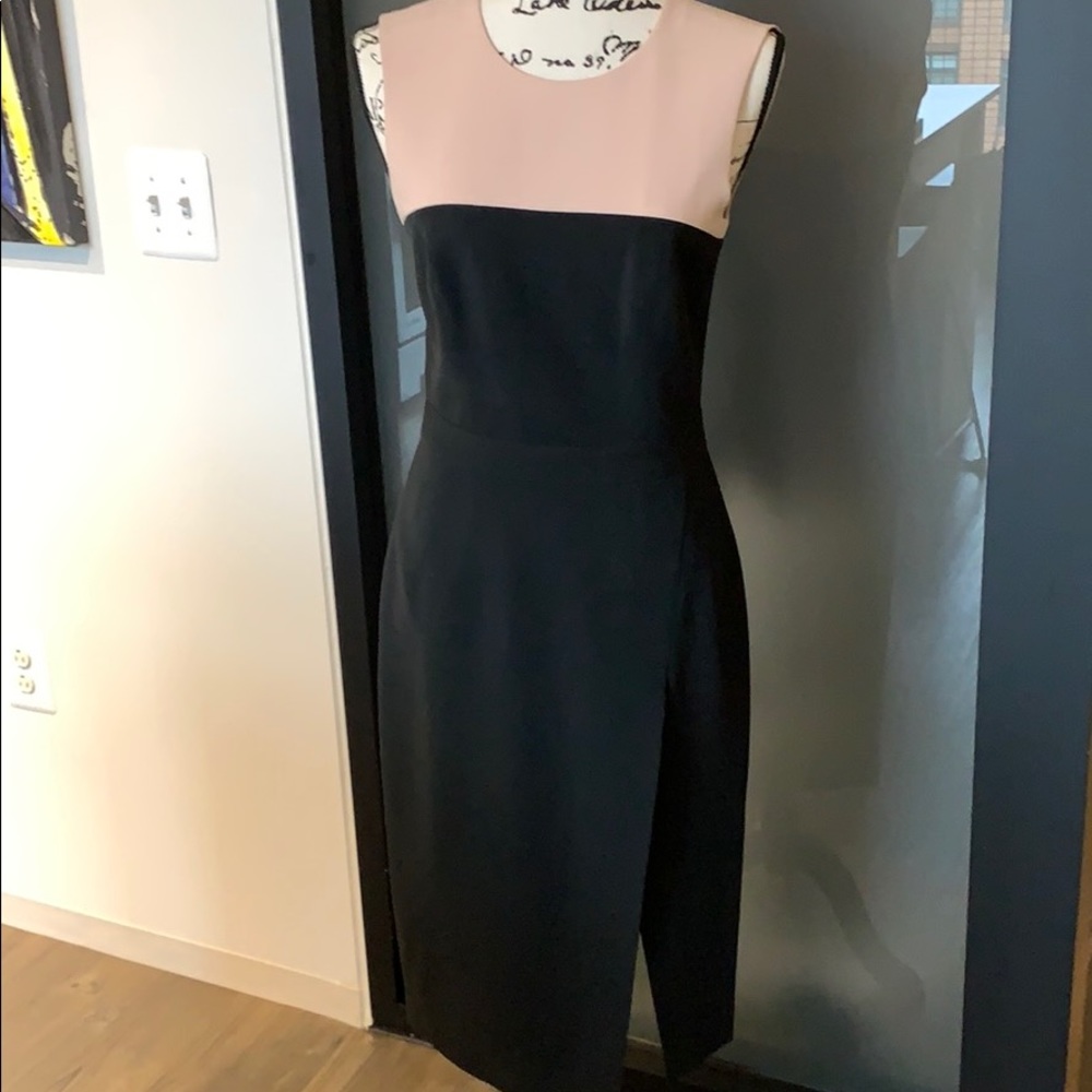Blush & Black asymmetric hem dress